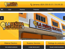 Tablet Screenshot of lapenitaelectrica.com